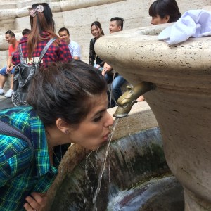 The water fountain in Rome